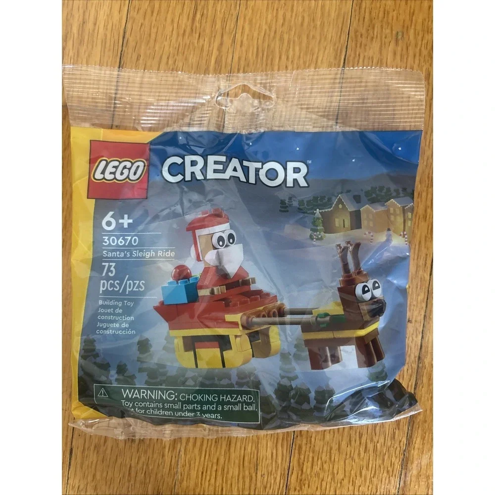 LEGO Creator 30670 Santas Sleigh Ride Polybag Building Toy Christmas Holiday NEW